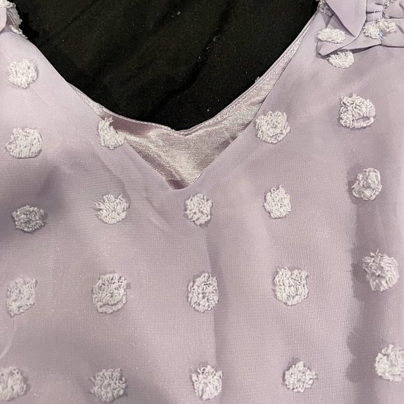 Lavender Ruffle Tank Top - Picture 3 of 4